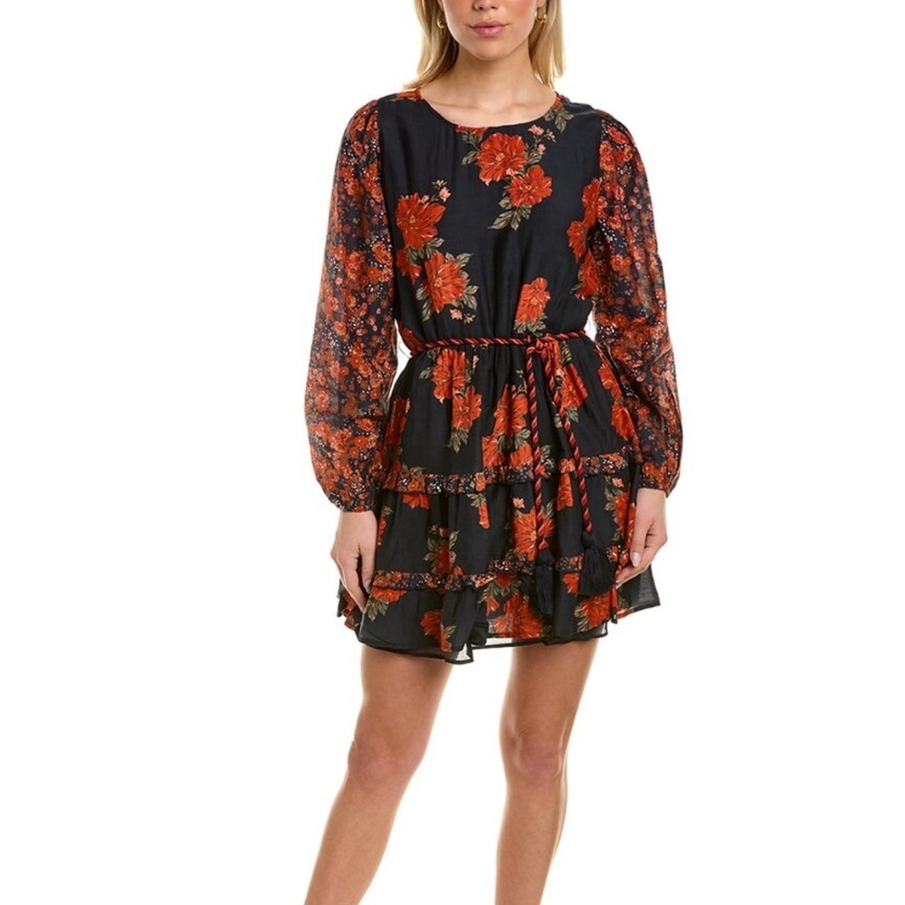 Roller Rabbit NEW Verdun Nori Silk Blend Mini Dress